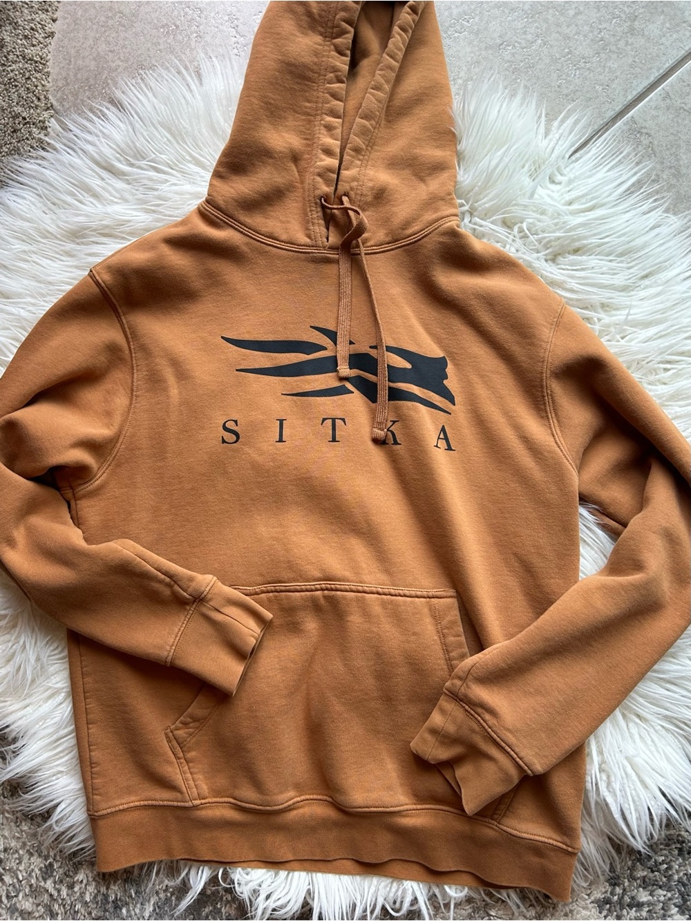 Sitka Pullover Hoodie in Burnt Orange